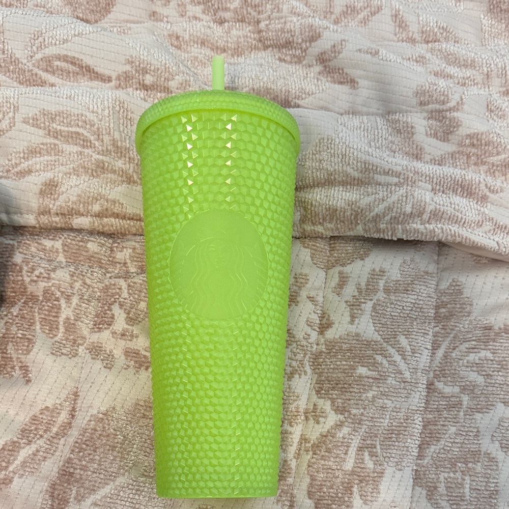 Starbucks Bright Green Textured Tumbler